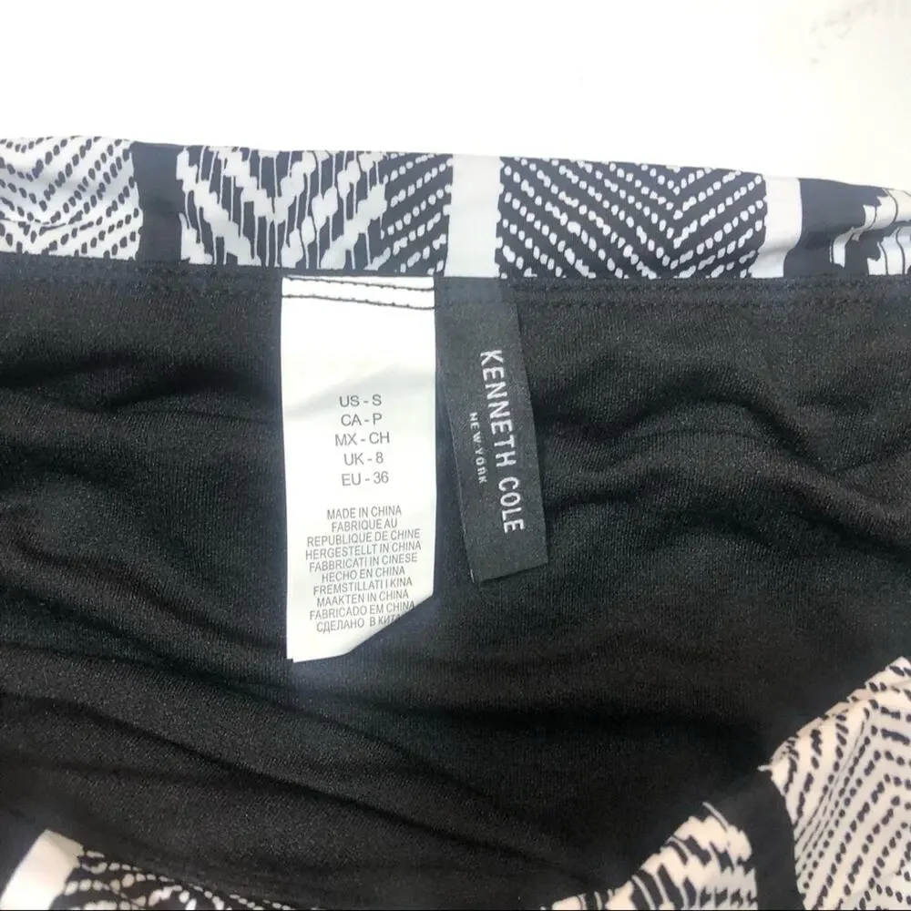 Kenneth Cole Printed-Waist Bikini Swim Bottom
